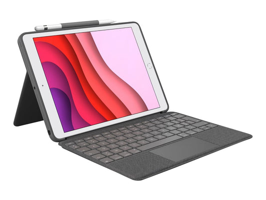 Logitech - Combo Touch iPad 10,9" (10è et 11è Gen) - Clavier Français - Gris Oxford