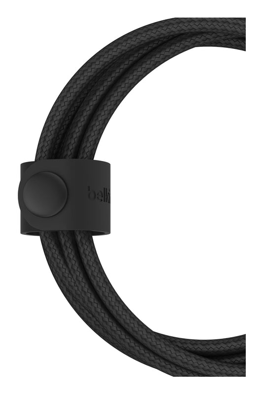 Belkin - Câble 2-en-1 tressé - USB-C vers USB-C/Lightning (60W) - 1,5 m - Noir