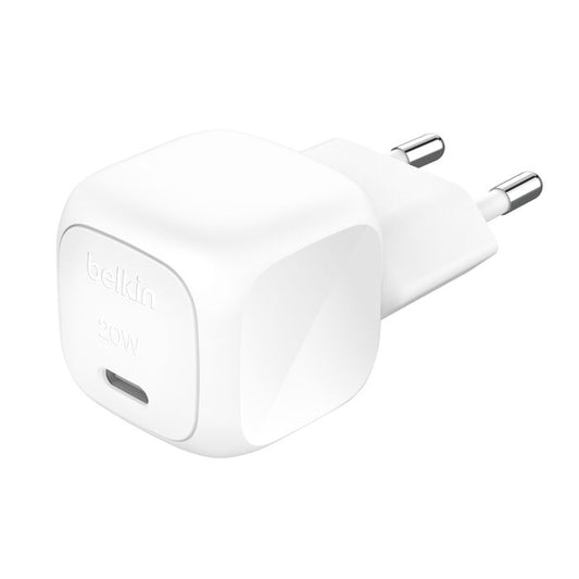 Belkin - Chargeur secteur cube USB-C 20W - Blanc