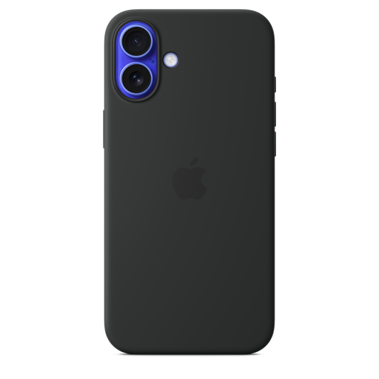 Coque silicone avec MagSafe iPhone 16 Plus - Noir