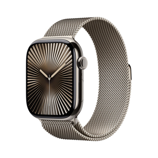 Apple_Watch_Series_10_46mm_LTE_Natural_Titanium_Milanese_Loop_Natural_PDP_Image_Position_1__FRFR
