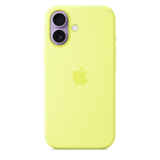 Coque en silicone MagSafe pour iPhone 17 - Jaune fluo