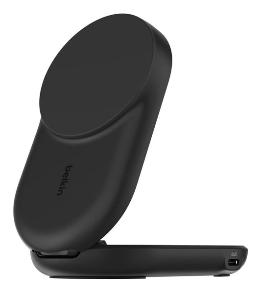 Belkin - Socle de recharge 2-en-1 aimanté et pliable - Qi2 25W - Noir
