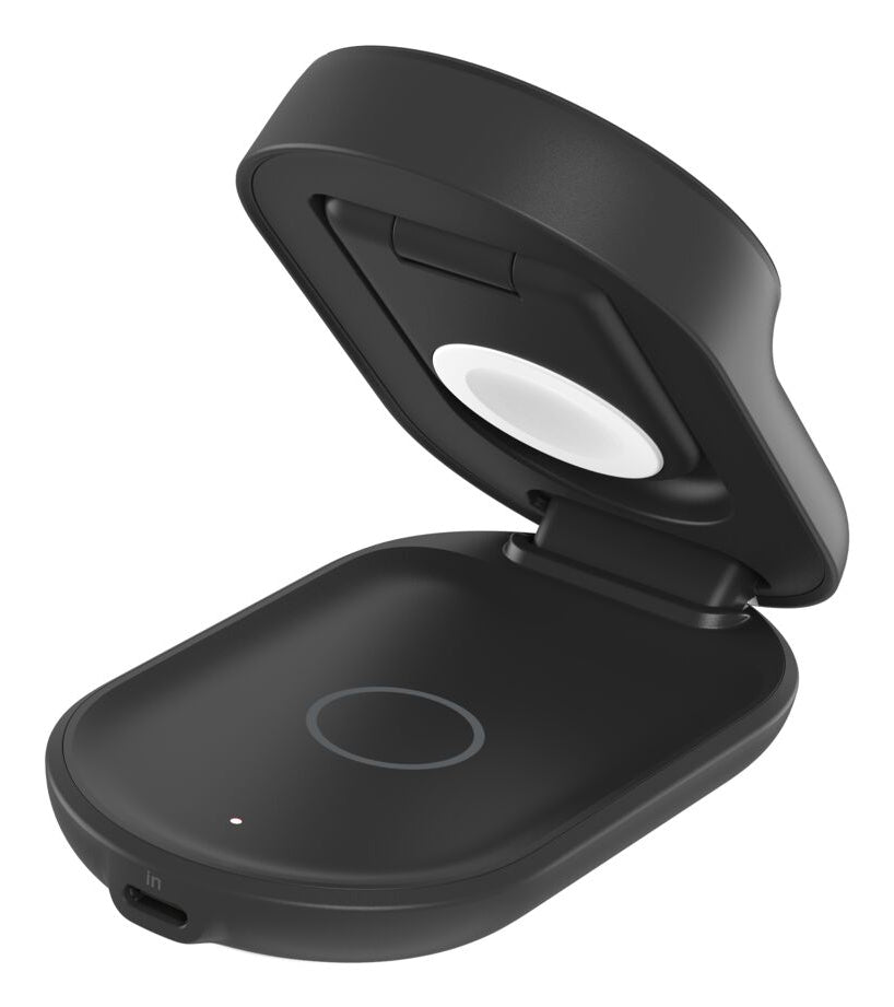 Belkin - Socle de recharge 3-en-1 aimanté et pliable - Qi2 25W - Noir