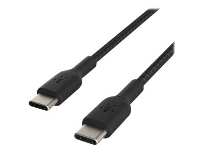 Belkin - Câble tressé USB-C vers USB-C (60W) - 1 m - Noir