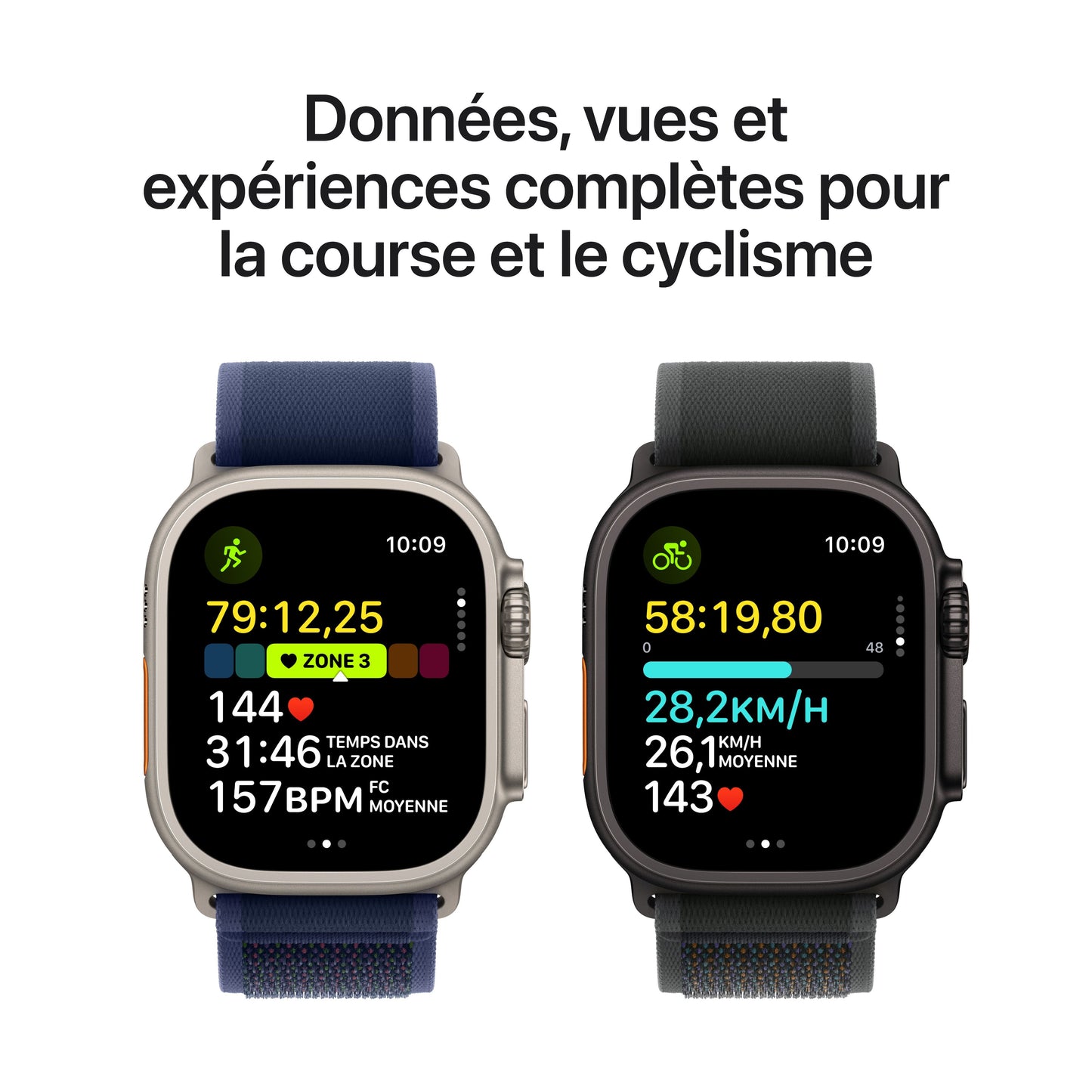 Apple Watch Ultra 2 - GPS + Cellular - 49 mm - Boitier Titane naturel - Boucle Alpine Sahara - Large