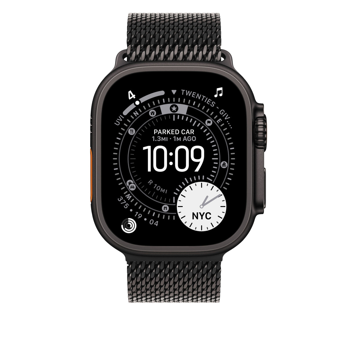Bracelet Milanais - 49 mm - Titane noir - Small