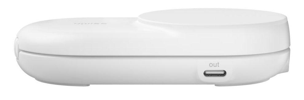 Belkin - Socle de recharge 2-en-1 aimanté et pliable - Qi2 25W - Blanc