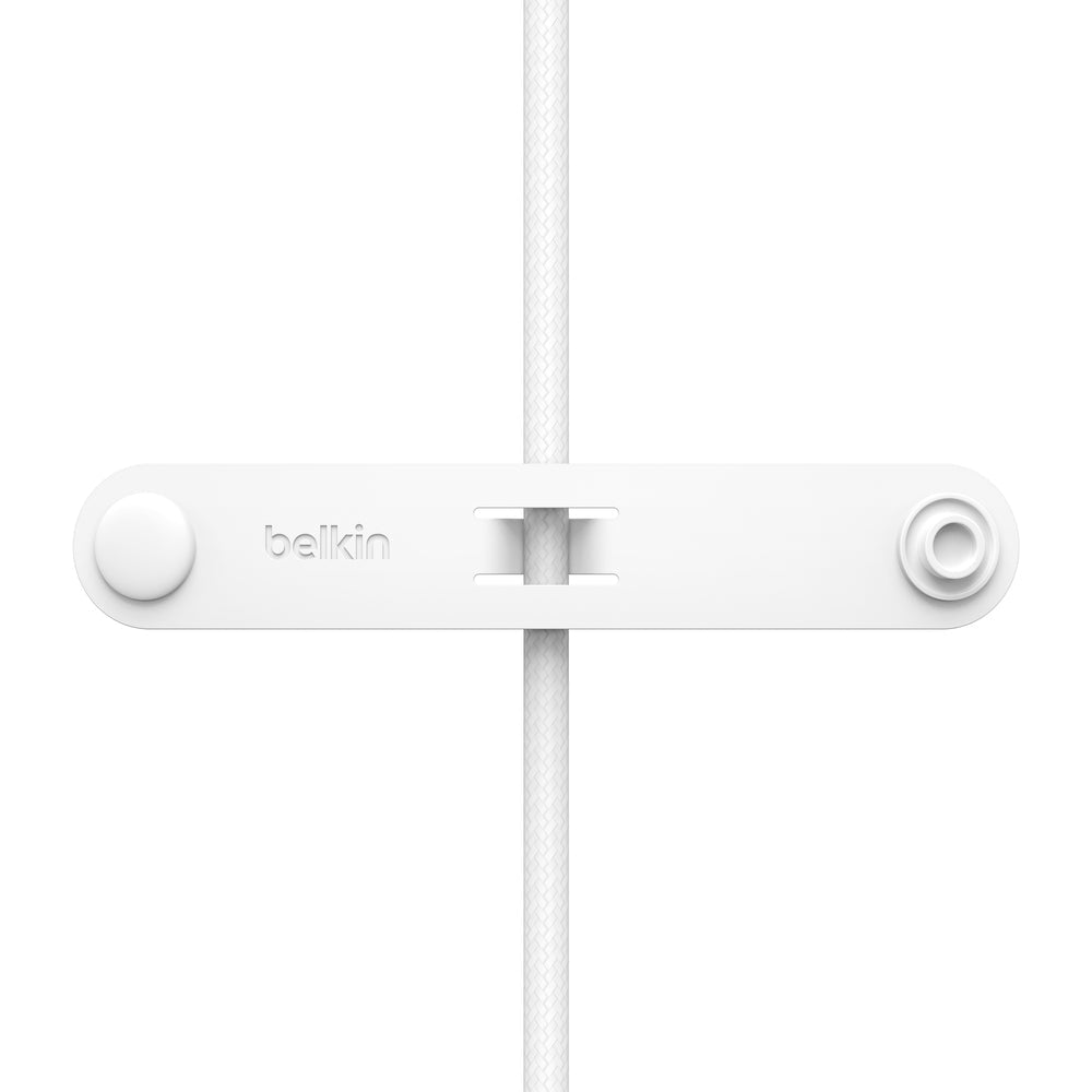 Belkin - Câble 2-en-1 tressé - USB-C vers USB-C/Lightning (60W) - 1,5 m - Blanc