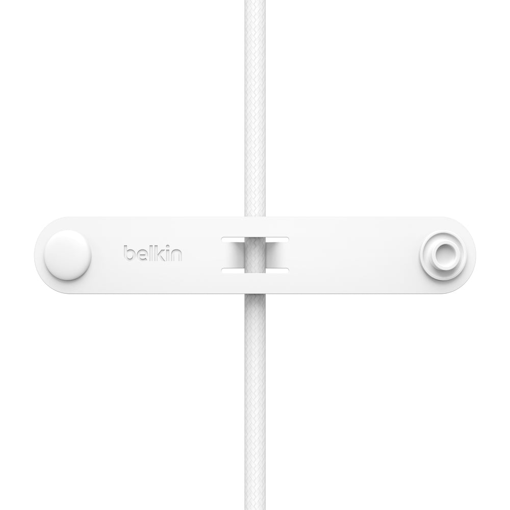 Belkin - Câble 2-en-1 tressé - USB-C vers USB-C/Lightning (60W) - 1,5 m - Blanc