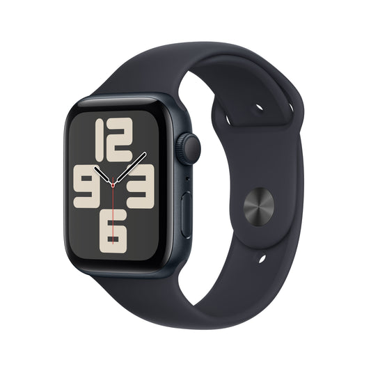 Apple Watch SE (2nd Gen) - GPS 44 mm - Boîtier Aluminium Minuit - Bracelet Sport Minuit - M/L