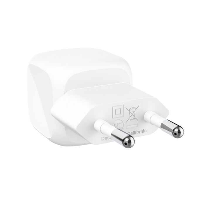 Belkin - Chargeur secteur cube USB-C 20W - Blanc