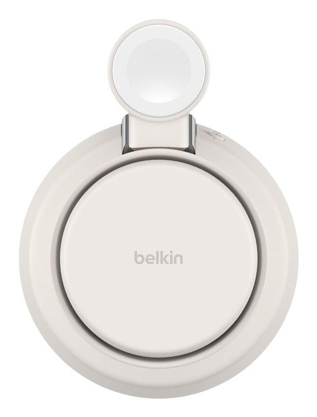 Belkin - Station de recharge 3-en-1 avec MagSafe - Qi2 25W - Sable