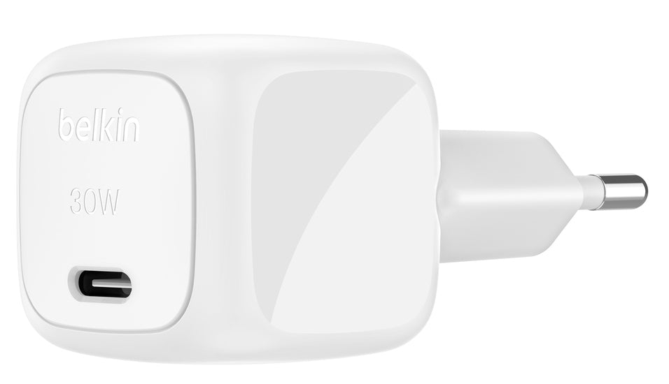 Belkin - Chargeur secteur cube USB-C - 30W - Blanc