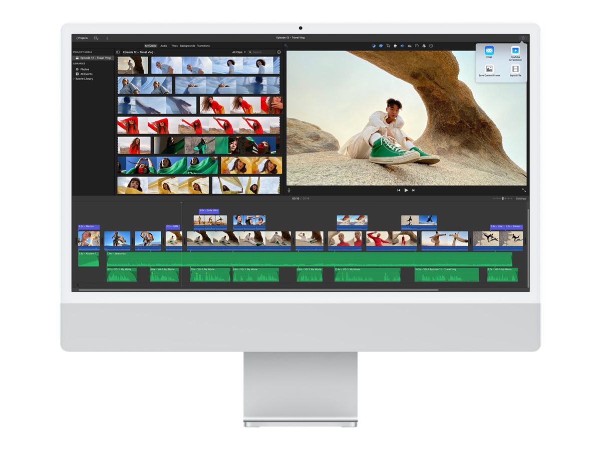 iMac 24 - Puce M1<br> 4 ports - 8Go - 512Go - Arg...