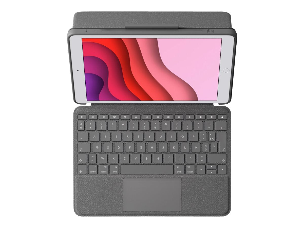 Logitech - Combo Touch iPad 10,9" (10è et 11è Gen) -  Clavier Français - Gris Oxford