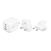 Belkin - Chargeur secteur 3 ports 70W : 2 USB-C et 1 USB-A - Blanc