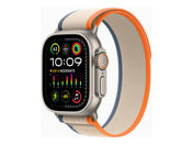 Apple Watch Ultra 2 - GPS+Cell - 49 mm - Boîtier titane - Boucle Trail orange/beige - S/M