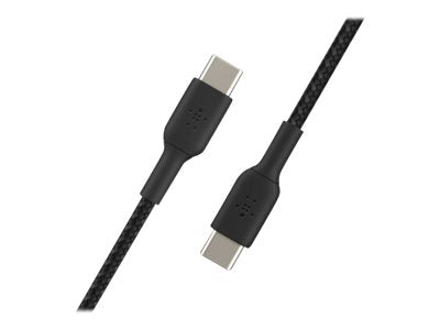 Belkin - Câble tressé USB-C vers USB-C (60W) - 1 m - Noir