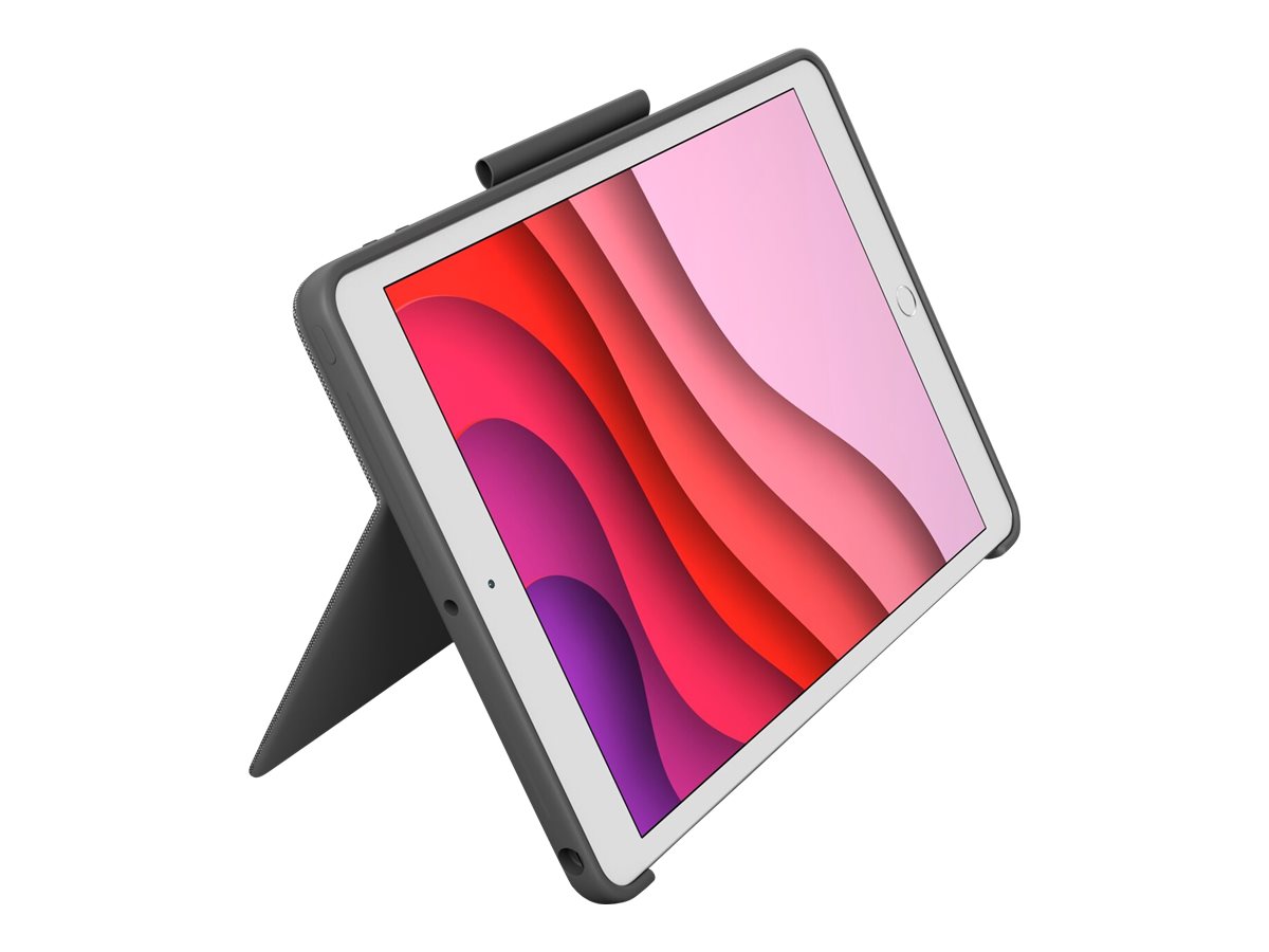 Logitech - Combo Touch iPad 10,9" (10è et 11è Gen) -  Clavier Français - Gris Oxford
