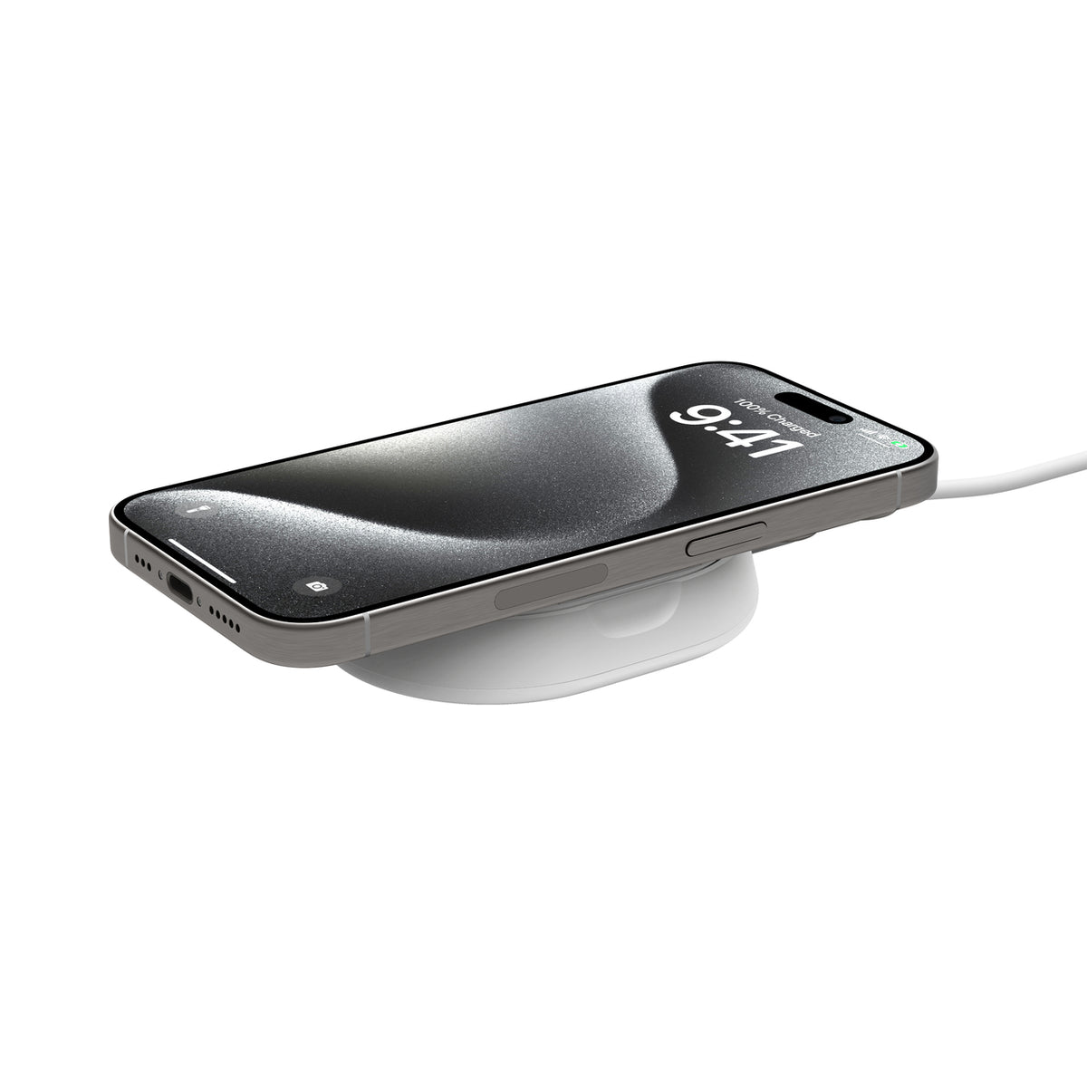 Belkin - Support pliable magnétique - Qi2 - 15 W - Blanc