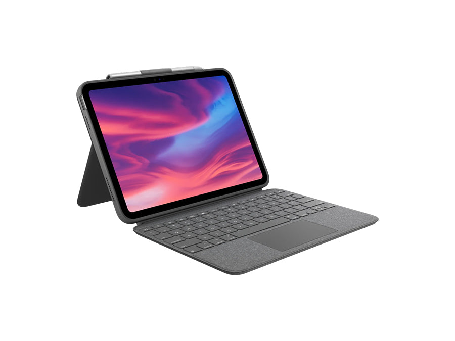 Logitech - Combo Touch iPad 10,9" (10è et 11è Gen) -  Clavier Français - Gris Oxford