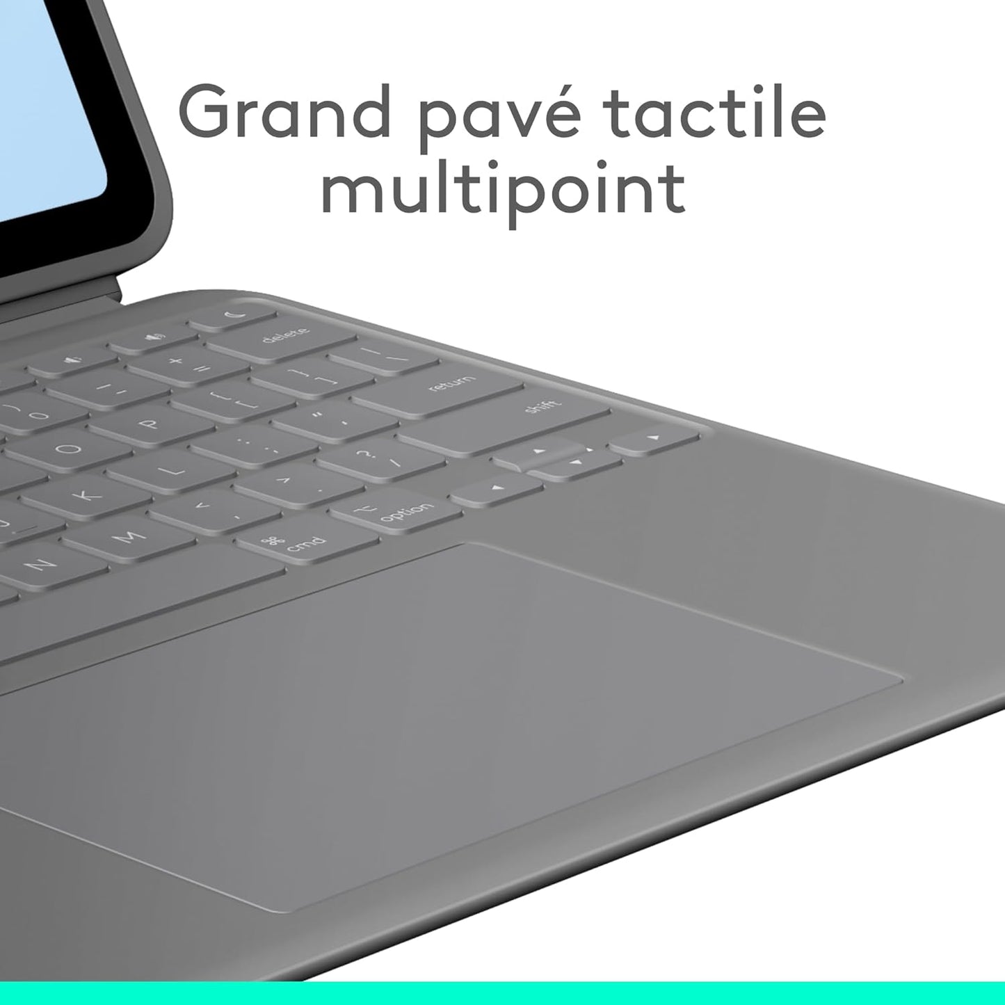 Logitech - Combo Touch pour iPad Air 13'' (M2-M4) - Azerty - Gris Oxford