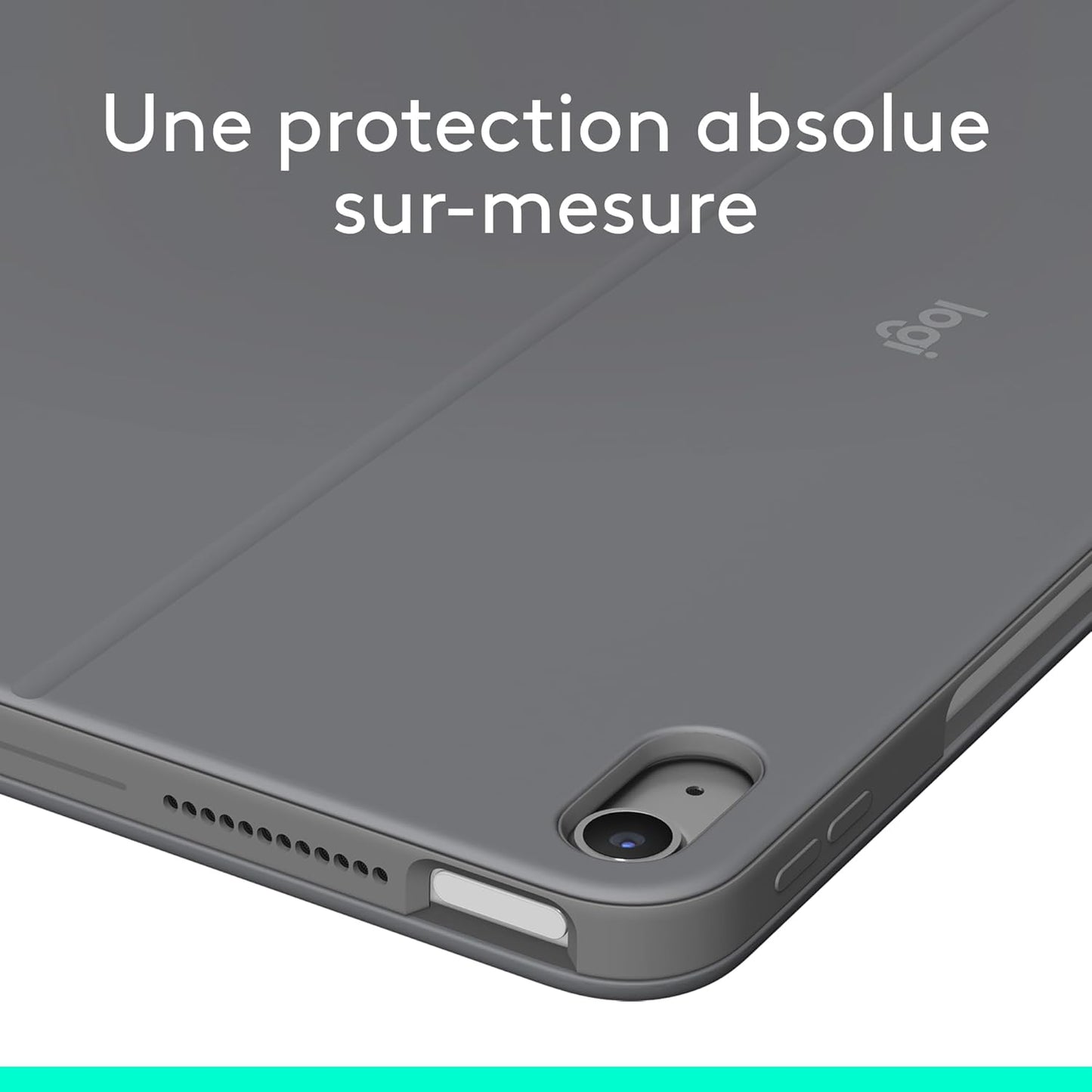 Logitech - Combo Touch pour iPad Air 13'' (M2-M4) - Azerty - Gris Oxford