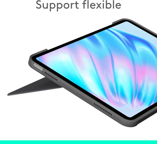 Logitech - Combo Touch pour iPad Air 11'' (M2-M4) - Azerty - Gris oxford