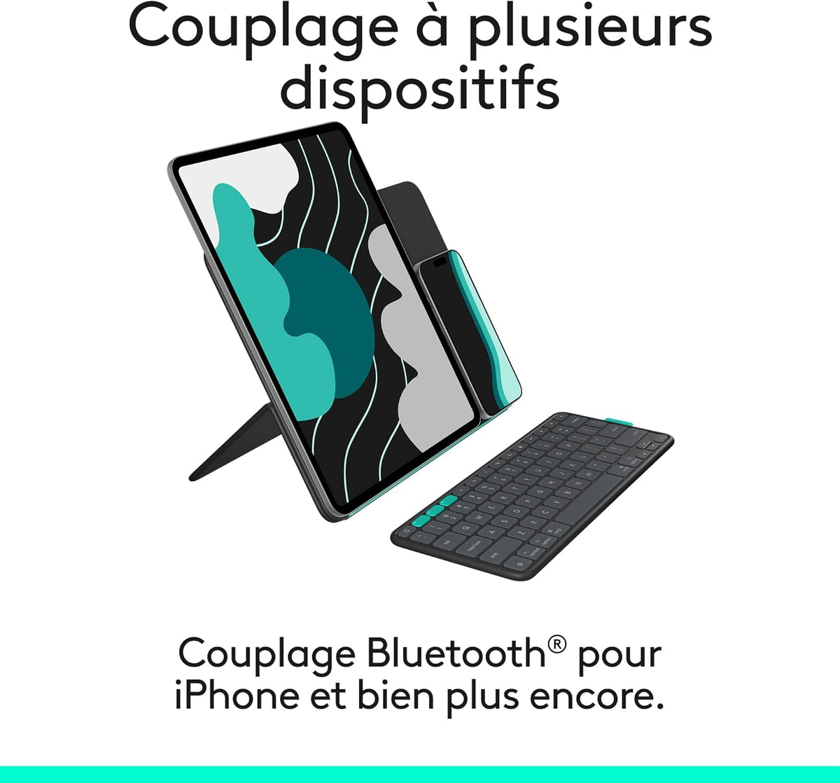Logitech - Flip Folio pour iPad Air 13" (M2 à M4) et iPad Pro 13" (M4/M5) - Graphite