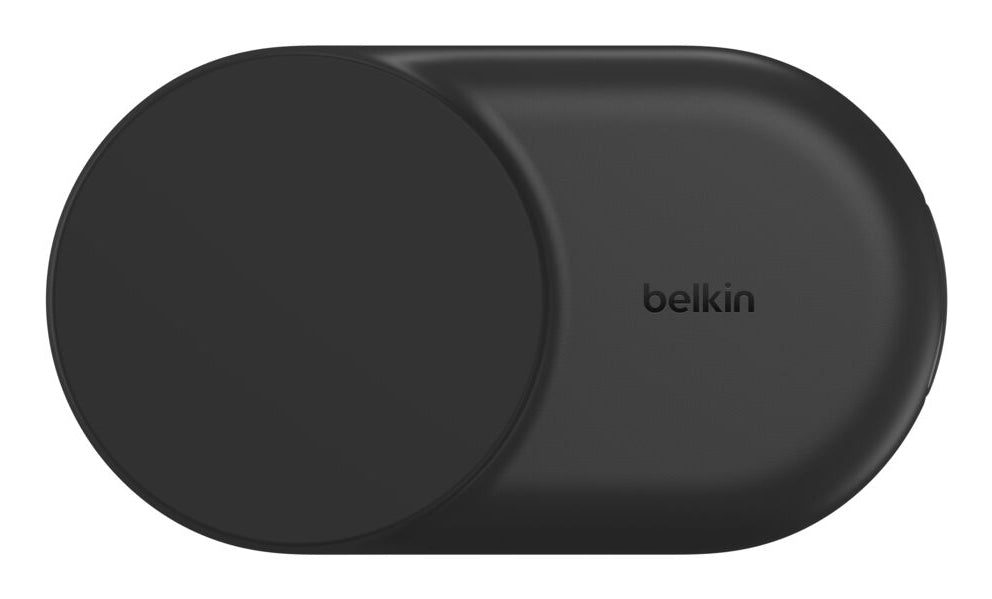 Belkin - Socle de recharge 2-en-1 aimanté et pliable - Qi2 25W - Noir