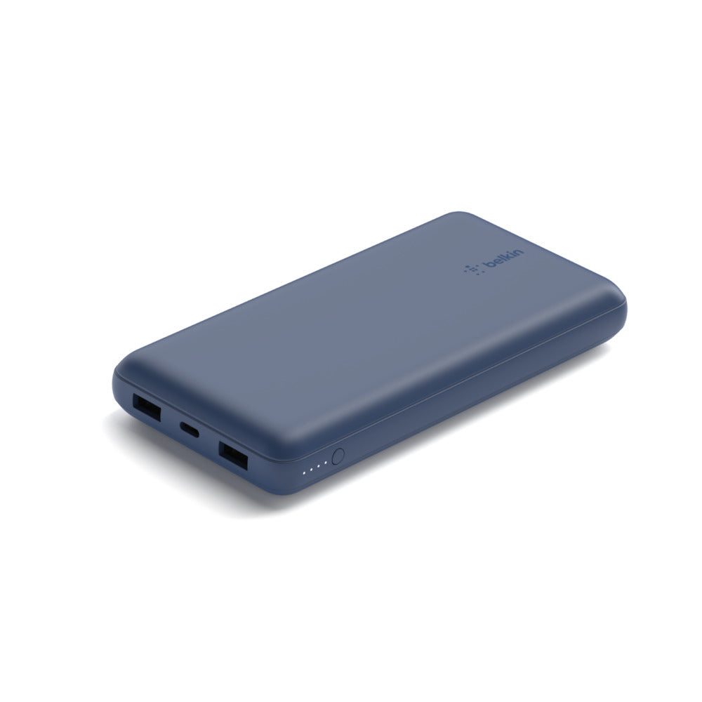 Belkin - PowerBank 20K mAh - 15W - USB-C et 2 USB-A - Bleu