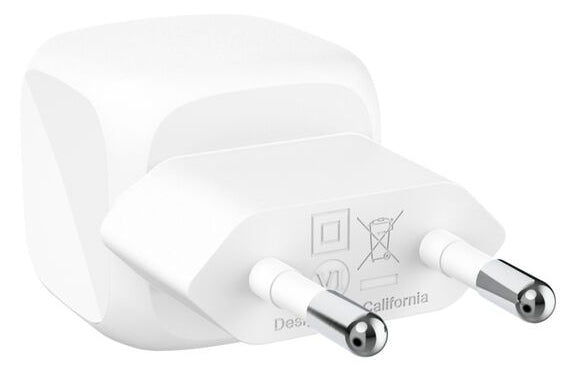 Belkin - Chargeur secteur cube USB-C - 20W - Blanc