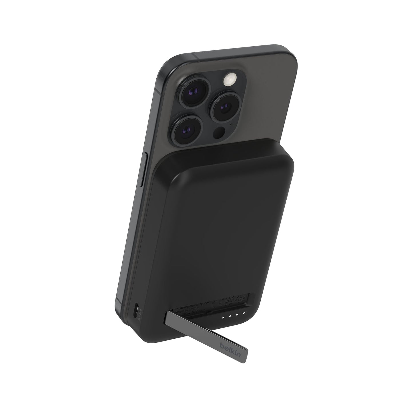 Belkin - Powerbank Magsafe Qi2 8000 mAh avec stand - Noir