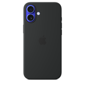 Coque silicone avec MagSafe iPhone 16 Plus - Noir