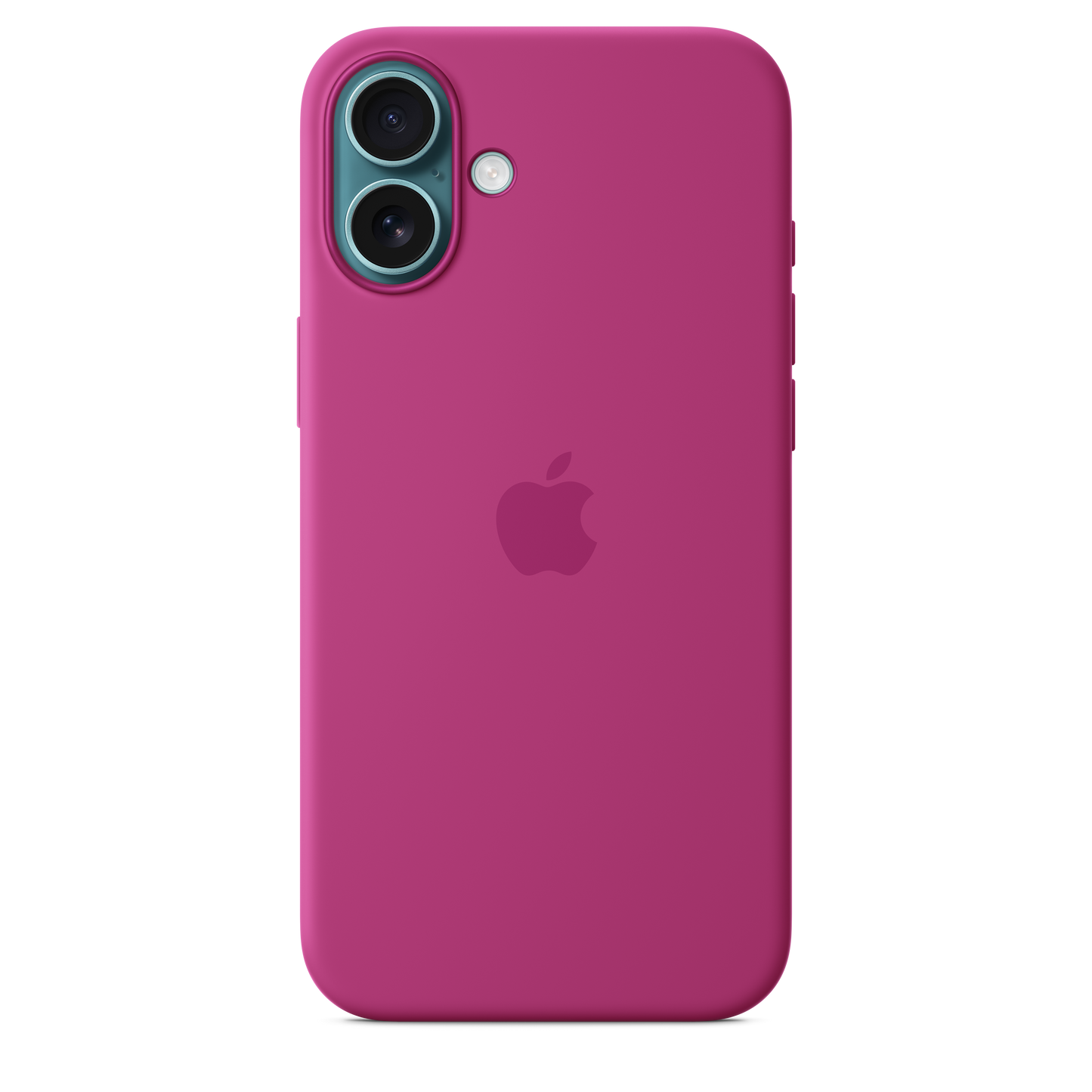 Coque silicone avec MagSafe iPhone 16 Plus - Fuchsia
