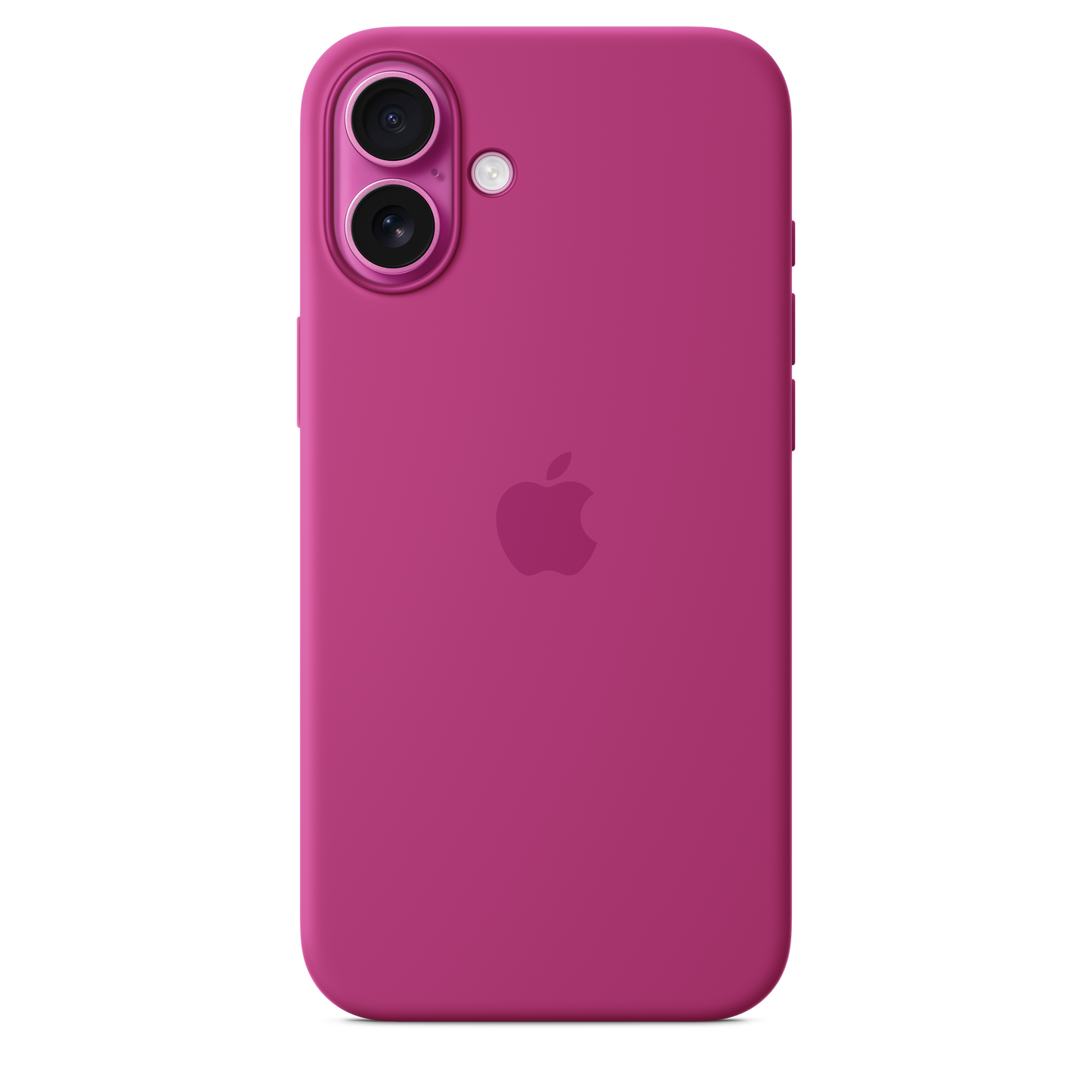 Coque silicone avec MagSafe iPhone 16 Plus - Fuchsia