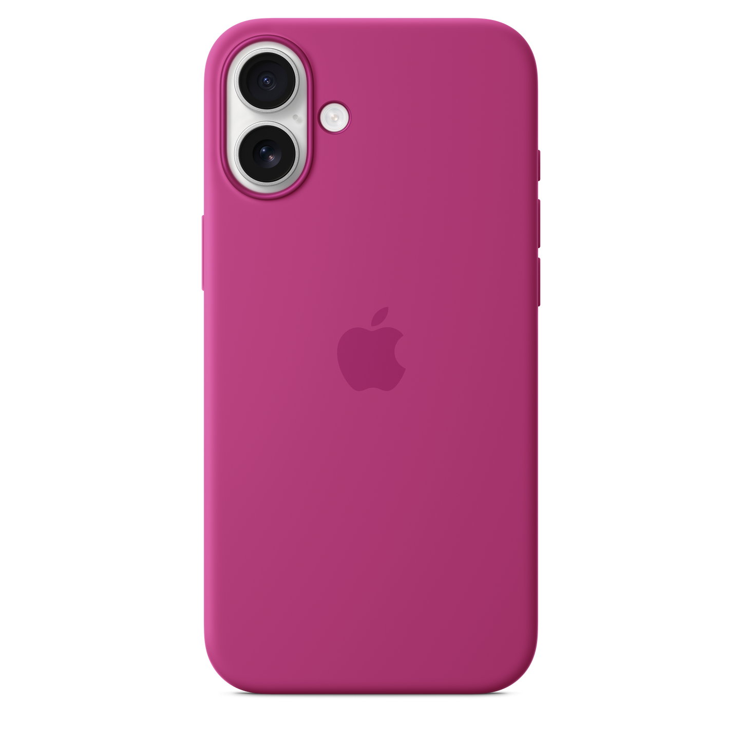 Coque silicone avec MagSafe iPhone 16 Plus - Fuchsia
