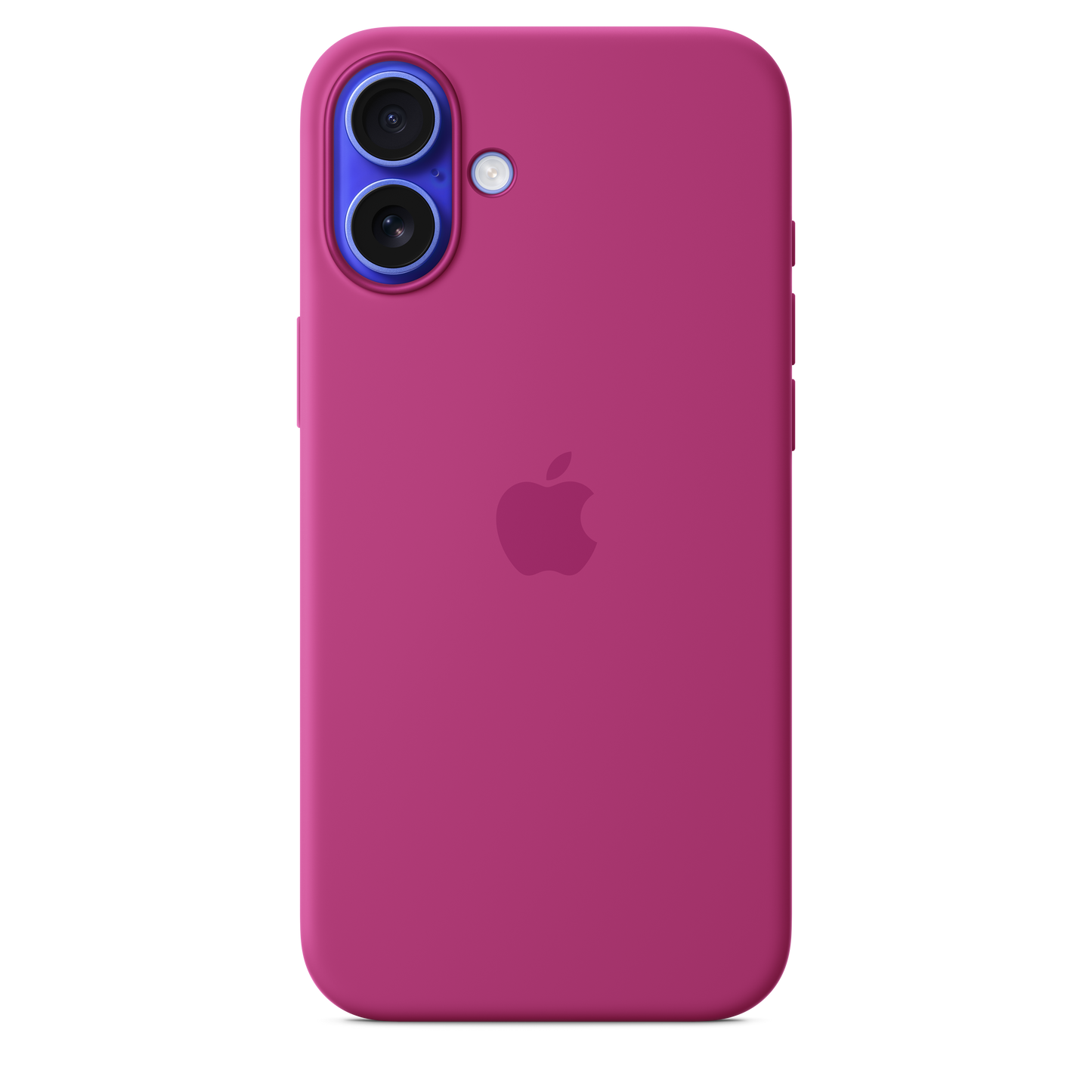 Coque silicone avec MagSafe iPhone 16 Plus - Fuchsia