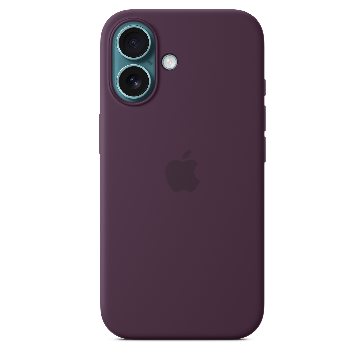 Coque silicone avec MagSafe iPhone 16 - Prune