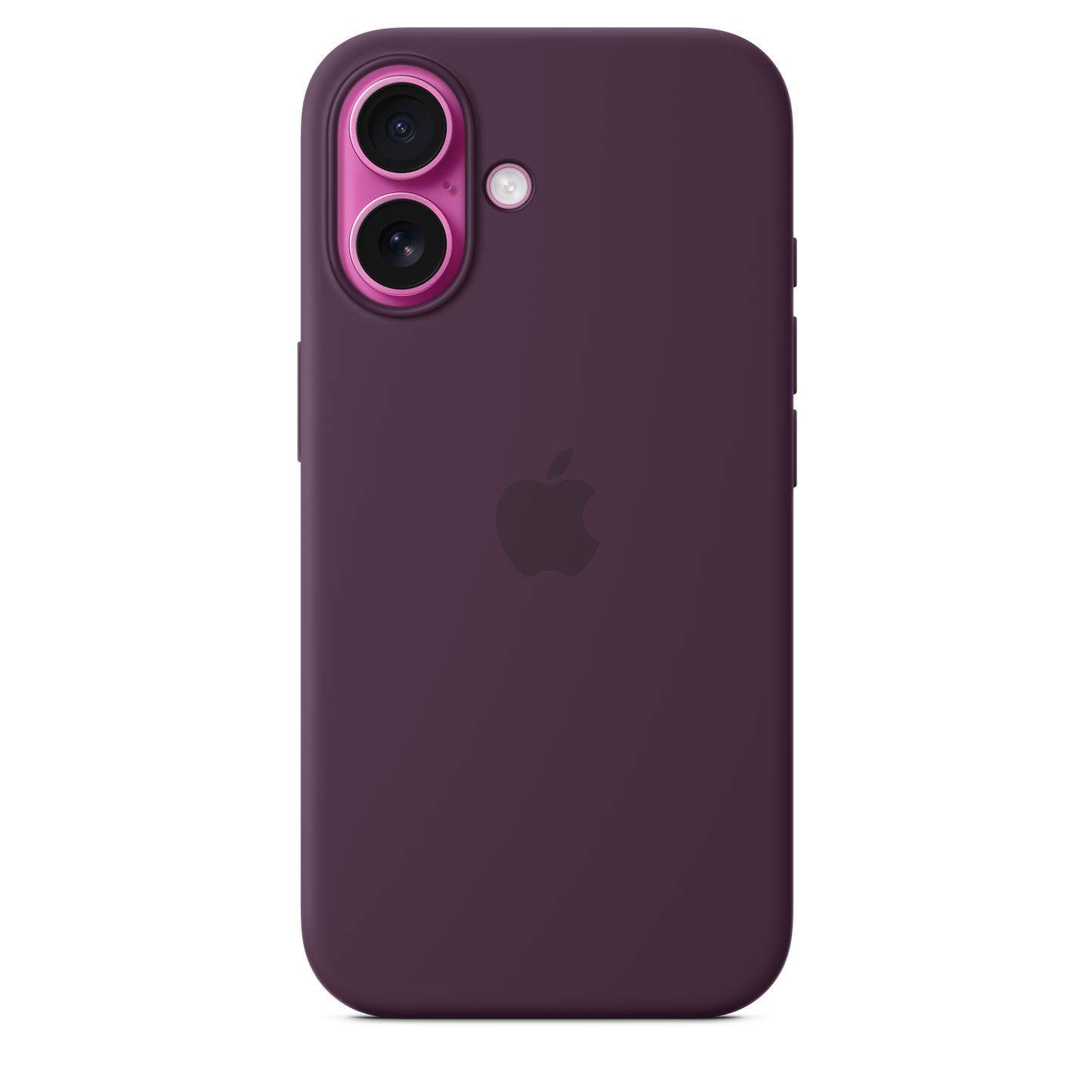 Coque silicone avec MagSafe iPhone 16 - Prune