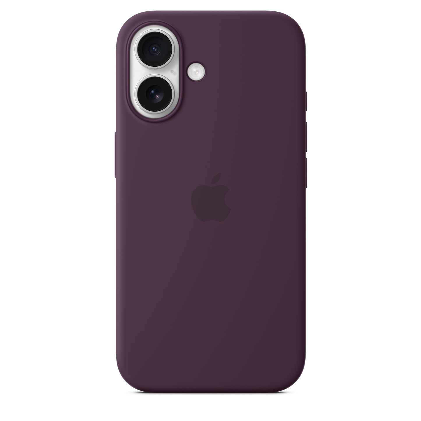 Coque silicone avec MagSafe iPhone 16 - Prune