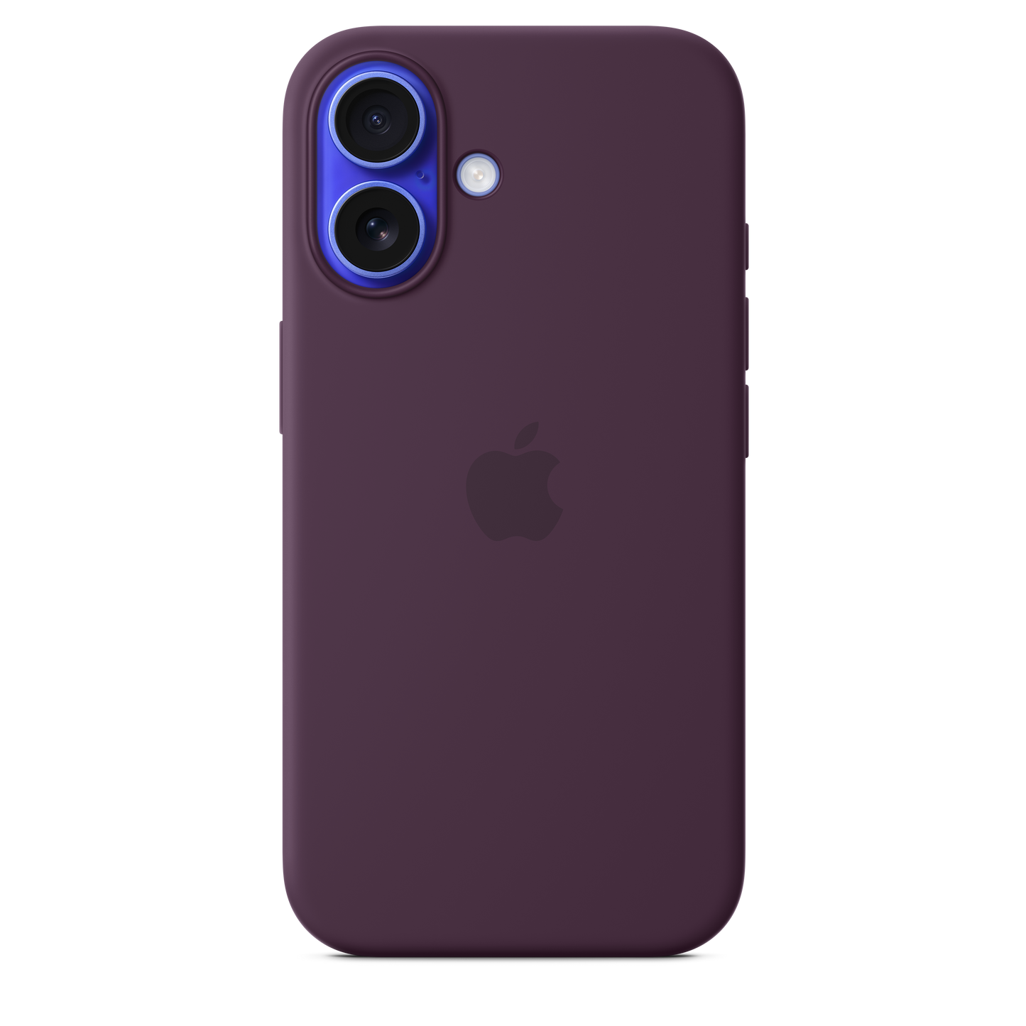 Coque silicone avec MagSafe iPhone 16 - Prune