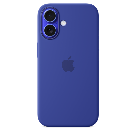 Coque silicone avec MagSafe iPhone 16 - Outremer