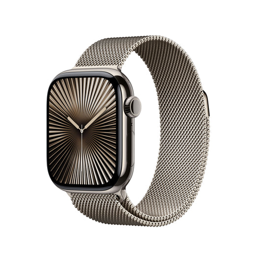 Apple_Watch_Series_10_42mm_LTE_Natural_Titanium_Milanese_Loop_Natural_PDP_Image_Position_1__FRFR
