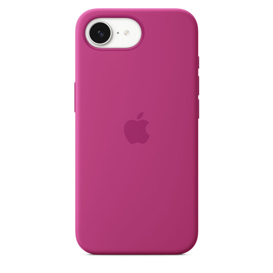 Coque en silicone pour iPhone 16e - Fuchsia