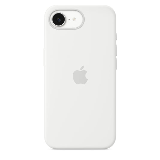 Coque en silicone pour iPhone 16e - Blanc