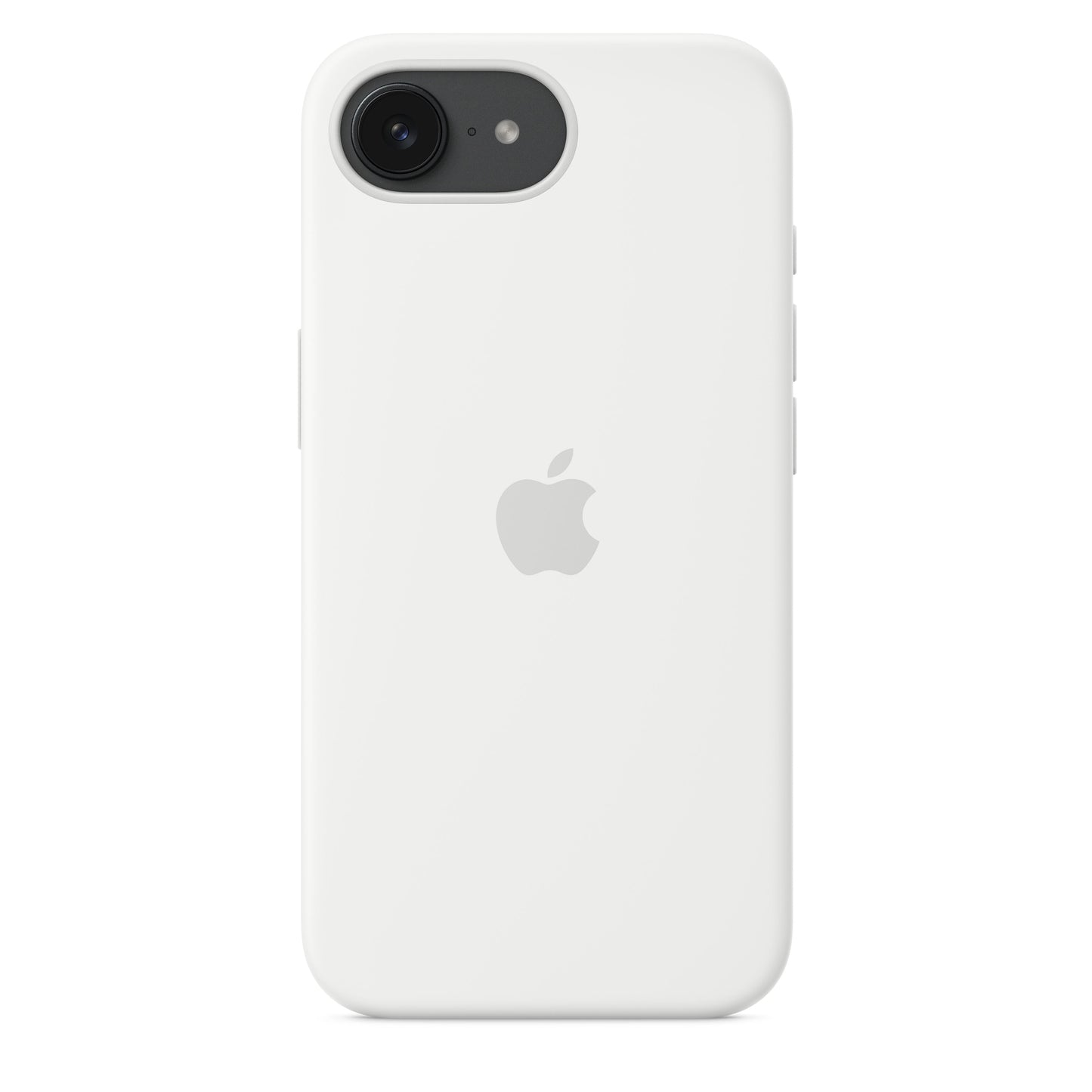 Coque en silicone pour iPhone 16e - Blanc
