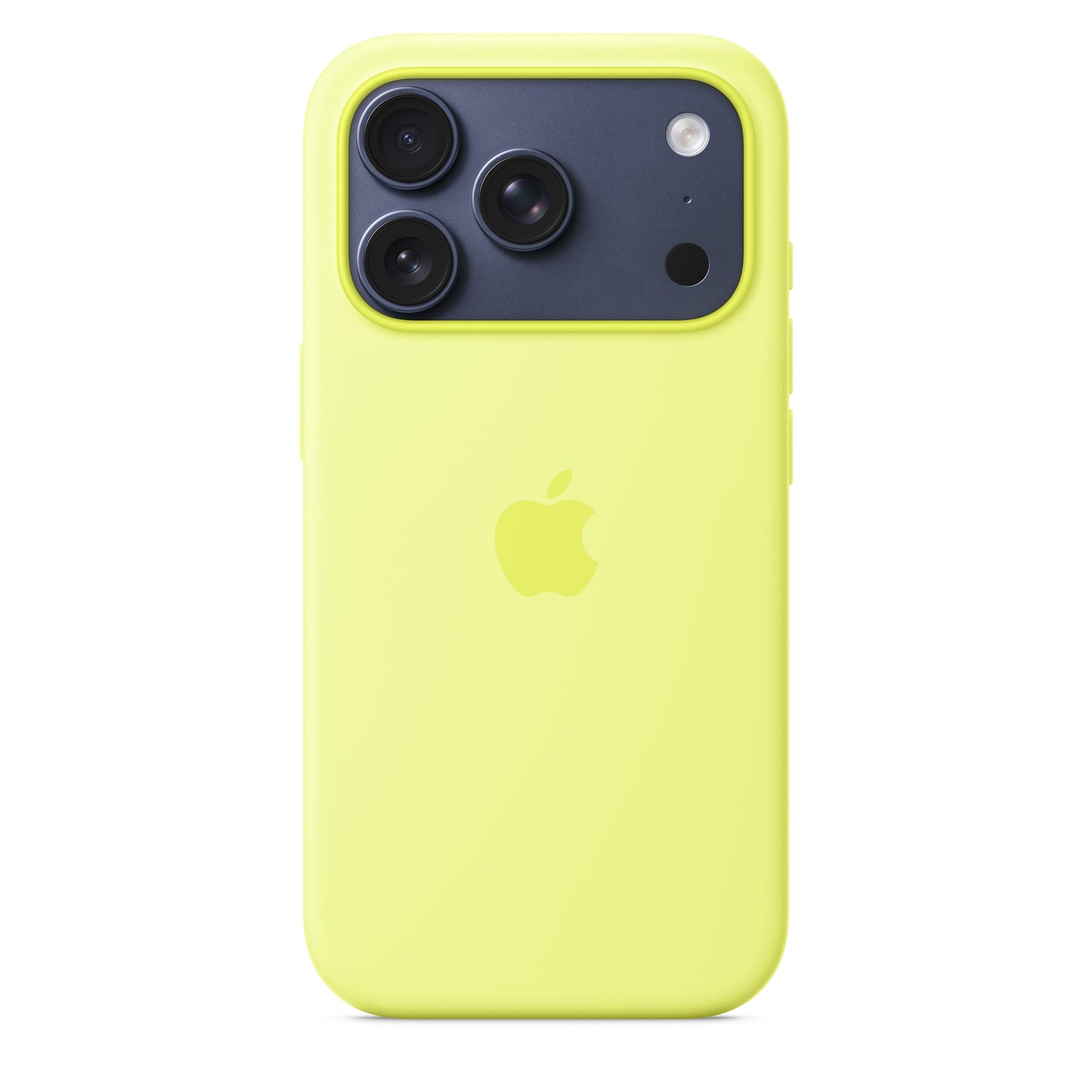 Coque en silicone MagSafe pour iPhone 17 Pro - Jaune fluo