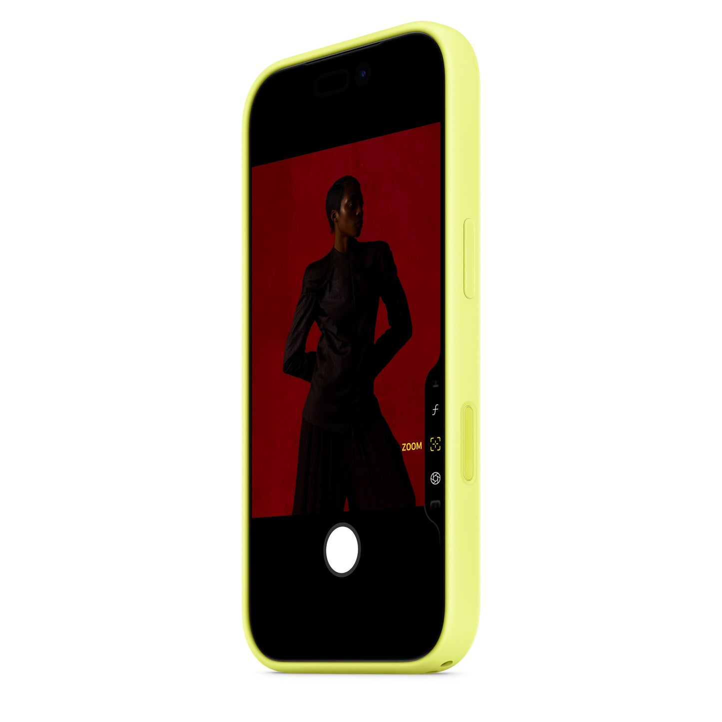 Coque en silicone MagSafe pour iPhone 17 Pro - Jaune fluo
